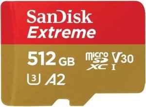 Карта памяти Sandisk Extreme, 512 ГБ MicroSDXC Карта памяти Sandisk Extreme, 512 ГБ MicroSDXC