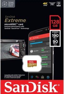 Карта памяти Sandisk Extreme 128 ГБ Карта памяти Sandisk Extreme 128 ГБ