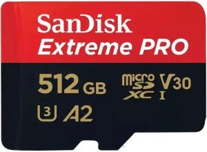 Карта памяти Sandisk Extreme Pro, 512 ГБ Карта памяти Sandisk Extreme Pro, 512 ГБ