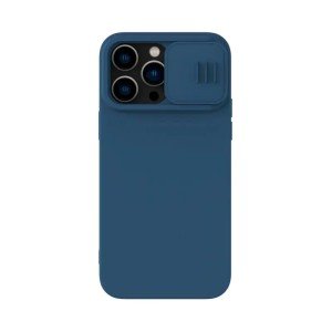 Чехол Nillkin для iPhone 14 Pro CamShield Silky Magnetic Silicone Midnight Blue Чехол Nillkin для iPhone 14 Pro CamShield Silky Magnetic Silicone Midnight Blue