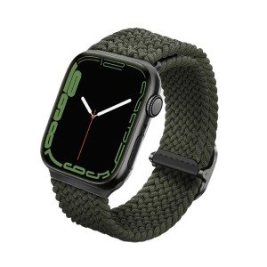 Плетеный ремень Uniq ASPEN для Apple Watch 44/45/46/49mm Green