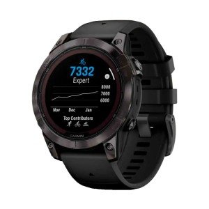 Garmin FENIX 7 PRO Sapphire Solar титановый угольно-серый DLC с черным ремешком 
