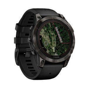 Garmin FENIX 7 PRO Sapphire Solar титановый угольно-серый DLC с черным ремешком 