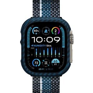 Чехол PITAKA Air Case для Apple Watch 49мм Ultra Black/Blue