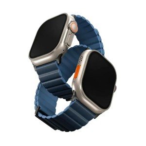 Ремень для Apple Watch Uniq Revix Premium Edition Reversible Magnetic 44/45/46/49mm Prussian/Mist Blue Ремень для Apple Watch Uniq Revix Premium Edition Reversible Magnetic 44/45/46/49mm Prussian/Mist Blue