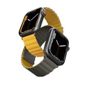Ремень силиконовый Uniq REVIX для Apple Watch 44/45/46/49mm Mustard/Khaki Ремень силиконовый Uniq REVIX для Apple Watch 44/45/46/49mm Mustard/Khaki