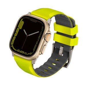Ремень для Apple Watch Uniq Linus AirSoft 44/45/46/49mm Lime Green Ремень для Apple Watch Uniq Linus AirSoft 44/45/46/49mm Lime Green