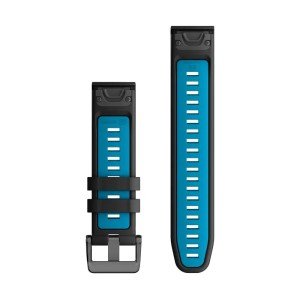 Ремешок Garmin QUICKFIT 22 Watch Band, силикон Blue/Black
