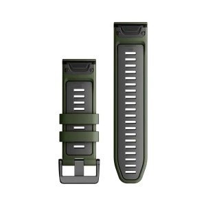 Ремешок Garmin QUICKFIT 26 Watch Band, силикон Moss/Graphite