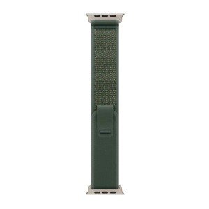 Ремешок Apple Watch 49mm Trail Loop Natural Titanium Finish 44/45/46/49mm M/L Green