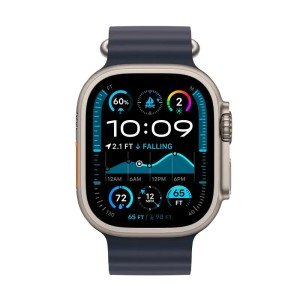Ремешок Apple Watch 49mm Ocean Band Natural Titanium Finish 44/45/46/49mm Navy