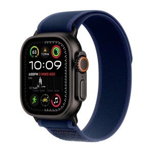 Ремешок Apple Watch 49mm Trail Loop Black Titanium Finish 44/45/46/49mm M/L Blue