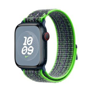 Ремешок для Apple Watch Bright Green/Blue Nike Sport Loop 38/40/41/42mm