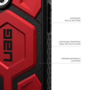 Чехол MagSafe UAG Monarch Pro для iPhone 16 Pro  6.3" MagSafe Crimson