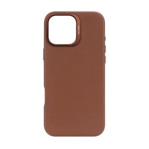 Чехол Decoded Leather Back Cover для iPhone 16 Pro  6.3" MagSafe Tan