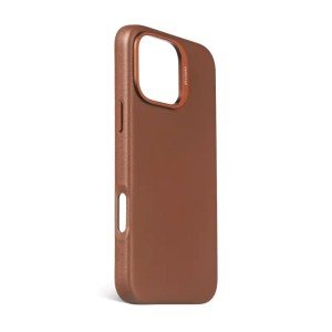 Чехол Decoded Leather Back Cover для iPhone 16 Pro  6.3" MagSafe Tan