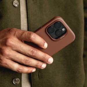 Чехол Decoded Leather Back Cover для iPhone 16 Pro  6.3" MagSafe Tan