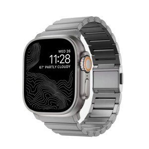 Ремешок Nomad Titanium Band для Apple Watch 44/45/46/49mm Silver