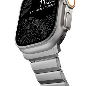 Ремешок Nomad Titanium Band для Apple Watch 44/45/46/49mm Silver