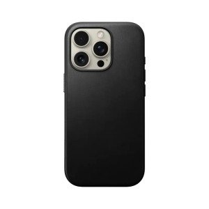 Чехол Nomad Modern Leather для iPhone 16 Pro 6.3" MagSafe Black
