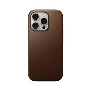 Чехол Nomad Modern Leather для iPhone 16 Pro Max 6.9" MagSafe Brown