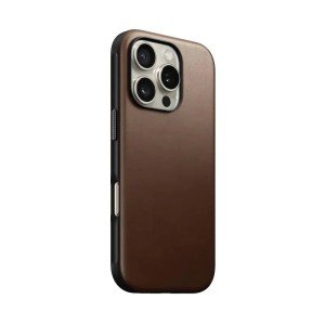 Чехол Nomad Modern Leather для iPhone 16 Pro Max 6.9" MagSafe Brown