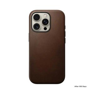 Чехол Nomad Modern Leather для iPhone 16 Pro Max 6.9" MagSafe Brown