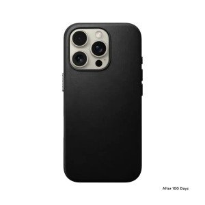 Чехол Nomad Traditional Leather для iPhone 16 Pro Max 6.9" MagSafe Black