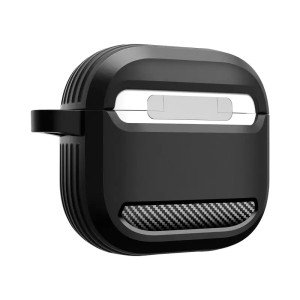 Чехол Spigen Rugged Armor для Airpods 4 Matte Black