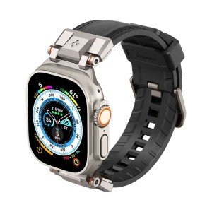 Ремешок Spigen DuraPro Armor PU для Apple Watch 44/45/46/49mm Black