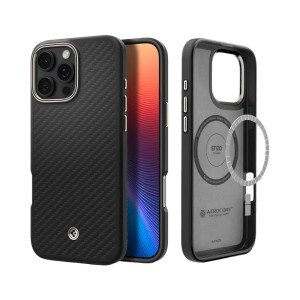 Чехол Spigen Enzo Aramid для iPhone 16 Pro 6.3" MagSafe Black Natural
