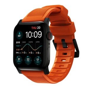 Ремешок Nomad Rugged Strap для Apple Watch 44/45/46/49mm Orange/Black