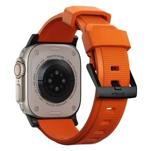 Ремешок Nomad Rugged Strap для Apple Watch 44/45/46/49mm Orange/Black