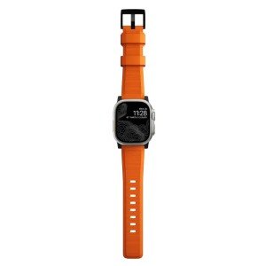 Ремешок Nomad Rugged Strap для Apple Watch 44/45/46/49mm Orange/Black