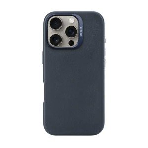 Чехол Decoded Leather Back Cover для iPhone 16 Pro Max 6.9" MagSafe Navy