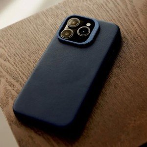 Чехол Decoded Leather Back Cover для iPhone 16 Pro Max 6.9" MagSafe Navy