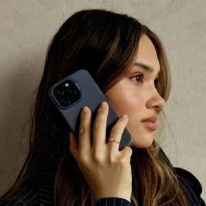 Чехол Decoded Leather Back Cover для iPhone 16 Pro Max 6.9" MagSafe Navy
