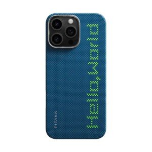 Чехол Pitaka Tactile Luminous Woven для iPhone 16 Pro Max 6.9" MagSafe Hello World