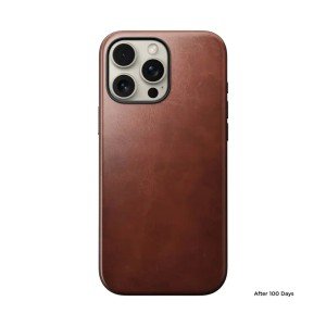 Чехол Nomad Modern Leather Horween для iPhone 16 Pro Max 6.9" MagSafe Olde Dublin
