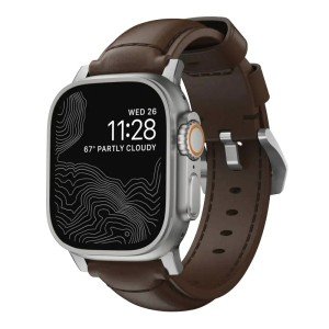 Ремешок Nomad Traditional для Apple Watch 44/45/46/49mm Brown/Silver