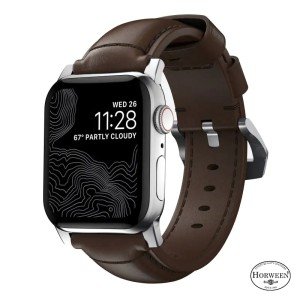 Ремешок Nomad Traditional для Apple Watch 44/45/46/49mm Brown/Silver