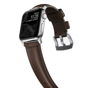 Ремешок Nomad Traditional для Apple Watch 44/45/46/49mm Brown/Silver