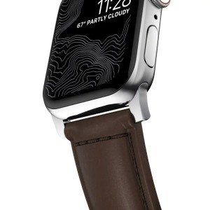 Ремешок Nomad Traditional для Apple Watch 44/45/46/49mm Brown/Silver