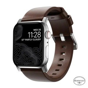 Ремешок Nomad Modern для Apple Watch 44/45/46/49mm Brown/Silver