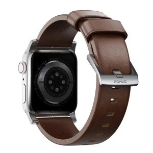Ремешок Nomad Modern для Apple Watch 44/45/46/49mm Brown/Silver