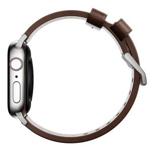 Ремешок Nomad Modern для Apple Watch 44/45/46/49mm Brown/Silver