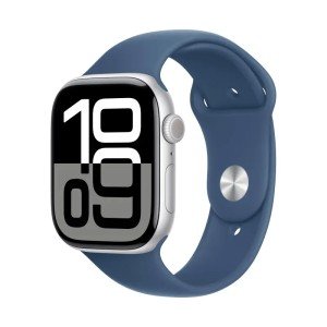 Смарт-часы Apple Watch Series 10 46mm Silver Aluminium Case with Sport Band M/L Denim Смарт-часы Apple Watch Series 10 46mm Silver Aluminium Case with Sport Band M/L Denim