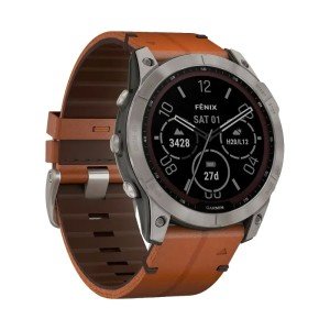 Garmin FENIX 7X Sapphire Solar титановый черный с коричневым кожаным ремешком Garmin FENIX 7X Sapphire Solar титановый черный с коричневым кожаным ремешком