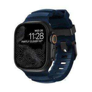 Ремешок Nomad Rocky Point Band для Apple Watch, Black Finish 44/45/46/49mm Atlantic