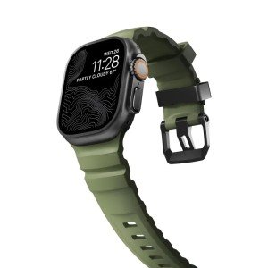 Ремешок Nomad Rocky Point Band для Apple Watch, Black Finish 44/45/46/49mm Forest